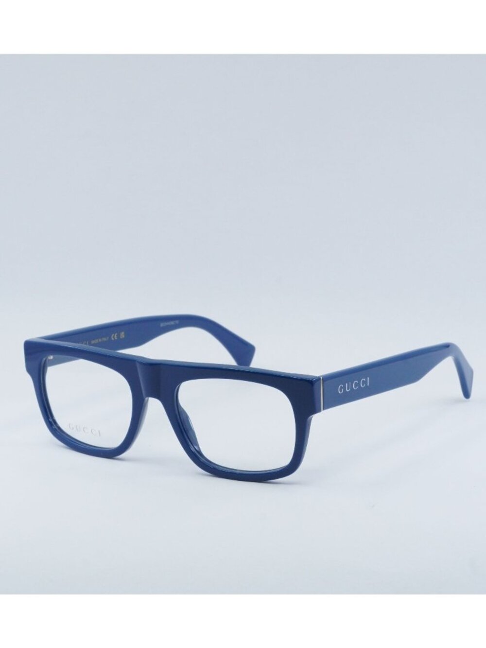 Gucci GG1137O 004 Eyeglasses Blue 53mm Square Frame